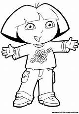 Dora Explorer Coloring Pages Activity sketch template