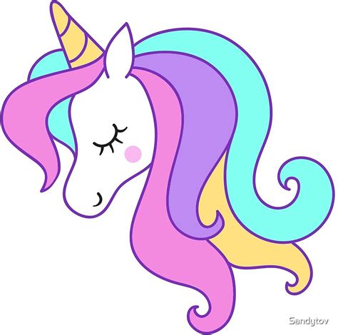 unicornunicorn clipart unicorn head unicorn face  sandytov redbubble