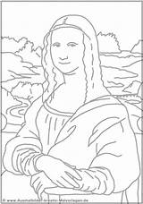 Mona Monalisa Missfeldt Malvorlage Vinci Arte Joconde Albrecht Mißfeldt Educação Durer Numérique Zeichnen Dessiner C31 Matos C32 Prof Cj Escolares sketch template