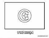 Tunisia sketch template