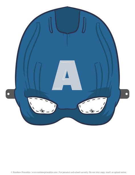 handbuch ein essen kochen haufen von captain america mask template