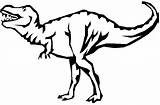 Rex Coloring Pages Dinosaur Outline Trex Dinosaurs Line Tyrannosaurus Colouring Drawing Giganotosaurus Cute Clipart Color Cliparts Para Colorir Land Before sketch template