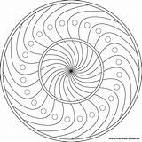 Mandala Spirale Ausmalen Datei Ausdrucken sketch template