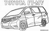 Toyota Coloring Pages Supra Drawing Minivan Getdrawings Print Template sketch template