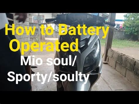 battery operated  mio soul  sporty youtube