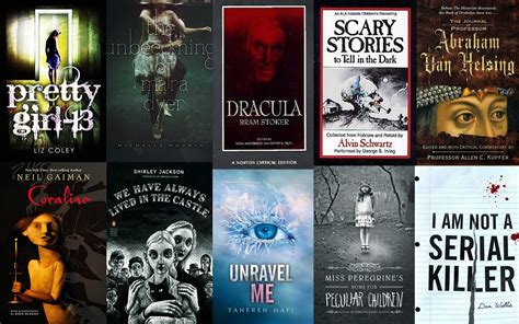 top  scary books  book covers housewife eclectic
