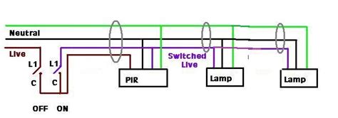 wiring diagram  standalone pir  multiple security lights diynot forums