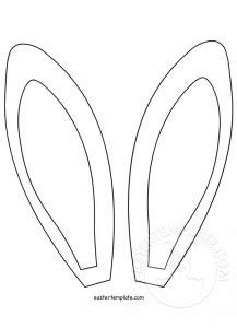 easter bunny ears template easter template