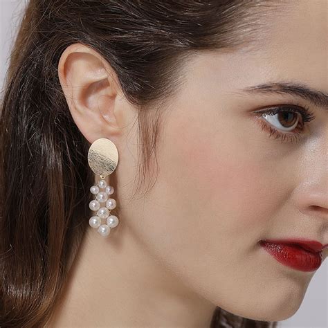 pearl earrings shop  vintage pearl drop earrings lover odin