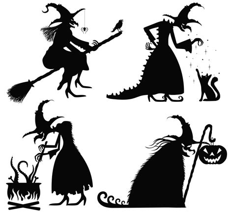 printable witch template printable templates