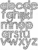 Alphabet Lettering Fonts Coloring Letters Doodle Font Letras Bubble Pages Letter Printable Writing Book Para Styles Hand Colorear Pretty Colorthealphabet sketch template
