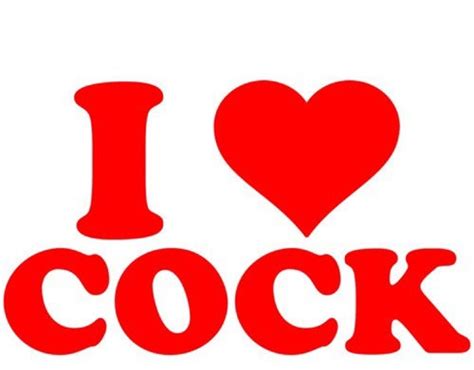 i love cock vinyl sticker 5 inch