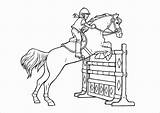 Pferde Springen Fohlen Pferd Reiterin Ausmalbild Reiter Ponys Pferden Ausmalen Turnier Caballo Colorear Malvorlage Pferdebilder Jinete Salto Pony Caballos Reiterinnen sketch template