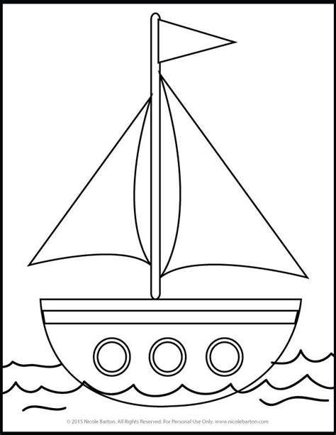 boat template printable