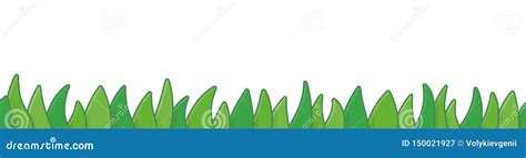 green grass border stock vector illustration  pattern