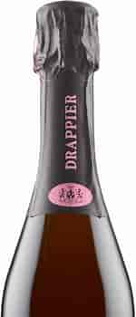 Image result for Drappier Champagne Rosé Saignée Brut. Size: 97 x 350. Source: www.alko.fi