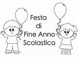 Fine Festa Stampare Cartello Scolastico Scuola Scritte Disegnidacolorare sketch template