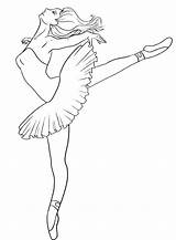 Ballerina Coloring Pages Shoes Getdrawings sketch template