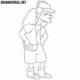 Otto Simpsons Mann Draw Drawingforall sketch template