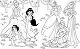 Coloring Disney Princess Printable Print Amazing sketch template