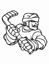 Coloring Hockey Pages Player Printable Nhl Popular Library Clipart Coloringhome Comments sketch template