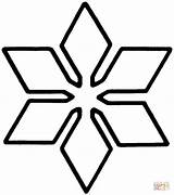 Coloring Snowflake Template Star Pages Stencil Colouring Printable Simple Snowflakes Supercoloring Christmas Clipart Color Outline Para Patterns Clip Printables Neve sketch template
