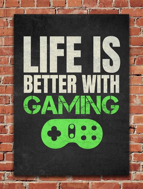 life    gaming poster  posterworld displate game