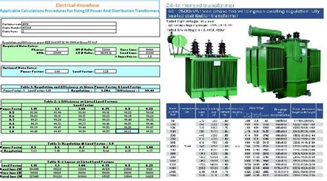 transformer sizing calculations  electrical knowhow
