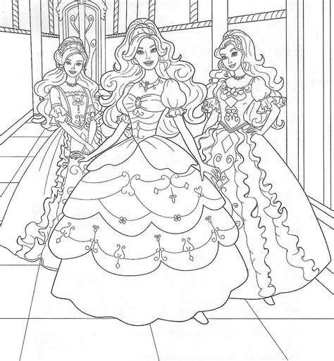barbies dream house colouring pages