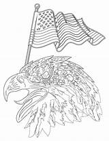 Patriotic American sketch template