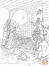 Jesus Shepherds Coloring Baby Pages Christmas Nativity Come Kids Bethlehem Colouring Angels Printable Color Book Story Google Click sketch template