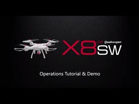syma xsw fpv real time drone operation tutorial youtube