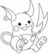 Raichu Pokemon Coloring Cute Pages Pikachu Drawing Drawings Color Colouring Coloriage Draw Printable Getcolorings Go Print Imprimer Colorluna Result Template sketch template