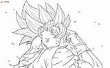Goku Lineart Bye Desenhos Dragon Dragonball Dbz Colorir Desenhar Sacrifice sketch template