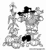 Coloring Pages Pooh Thanksgiving Halloween Fall Printable Scarecrow Sheets Disney Winnie Color Print Book Kids Autumn Visit Choose Board Uploaded sketch template