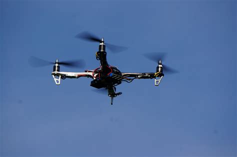 stock photo  drone flying quadcopter