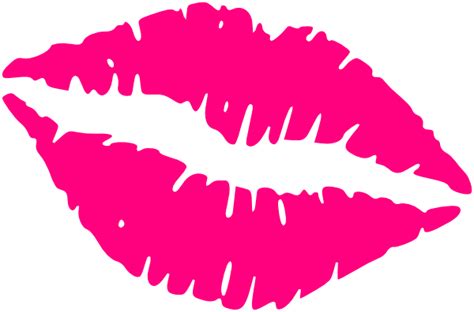 Hot Pink Lips Clip Art At Vector Clip Art