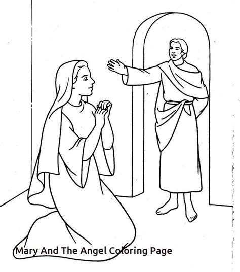 mary coloring page images