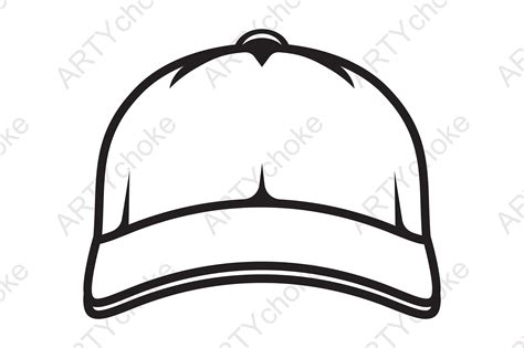 baseball cap svg hat svg cap svg clipart silhouette decal stencil cut file engraving image file