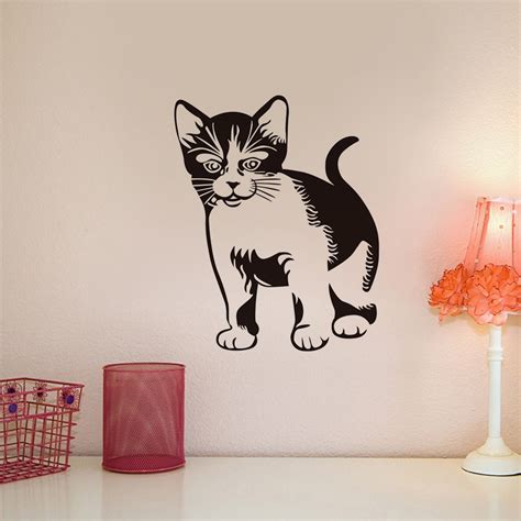 Lovely Cats Vinyl Wall Sticker Mural Fridge Wall Decals Removable Art