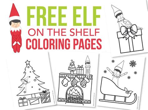elf   shelf coloring pages  inspiration board
