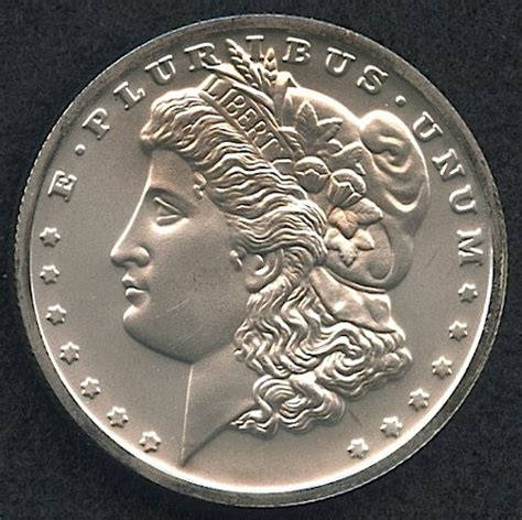 morgan dollar commemorative design  oz  fine silver coin