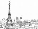 Paris Eiffel Coloriages Colouring Ausmalbilder Frankreich Ligne Skyline Jecolorie Colorir Colorare Torre Colorier Noir Malbücher Disegni Iivros Skizzen βιβλία γαλλία sketch template