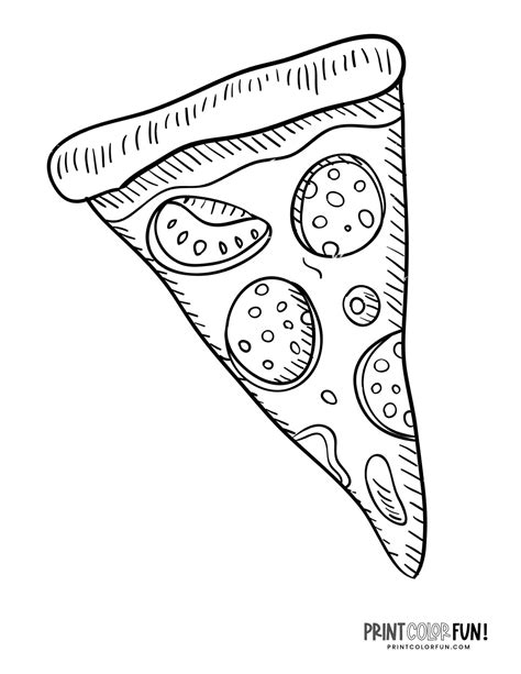 creative   pizza clipart coloring pages  guide  fun