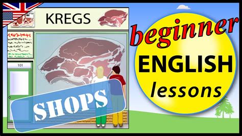 shops  english beginner english lessons  children youtube