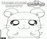 Hamtaro Ham Cappy Young sketch template