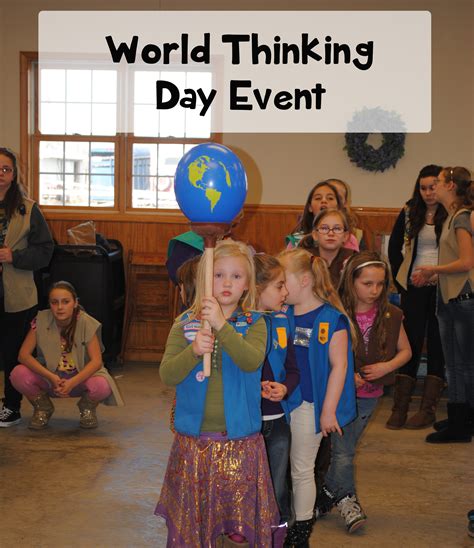 world thinking day ideas  large groups scout leader  blog