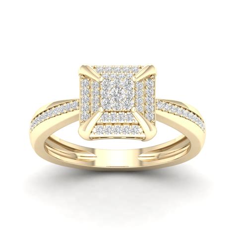 diamonddeal  yellow gold diamond engagement wedding ring size  ctsih
