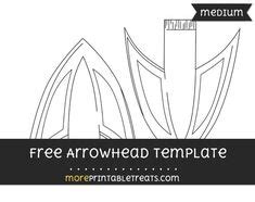 arrowhead template large shapes  templates printables