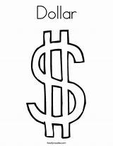 Coloring Dollar Sign Economy Outline Pages Money Helping Families Twistynoodle Sheet Cliparts Stop Noodle Fun Print Printable Cursive Clipart Built sketch template